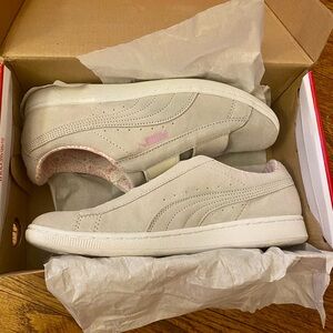 Puma Tan Vikky Slip On Sneakers